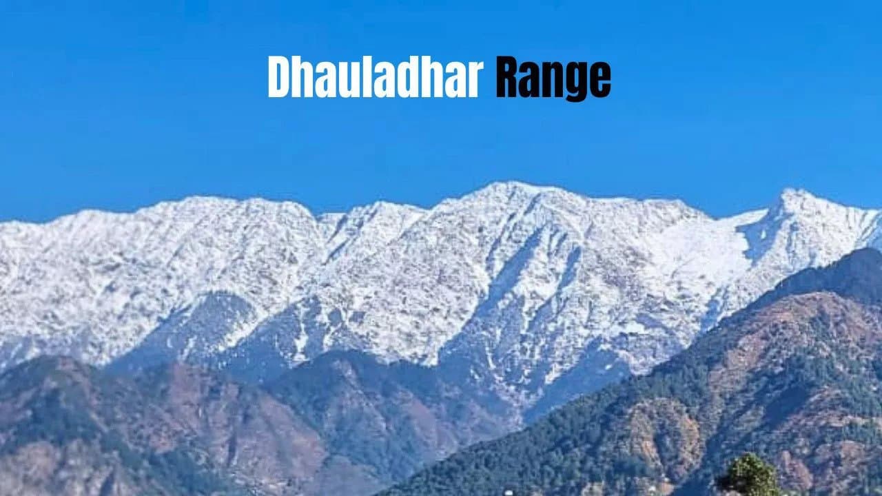 Dhauladhar range