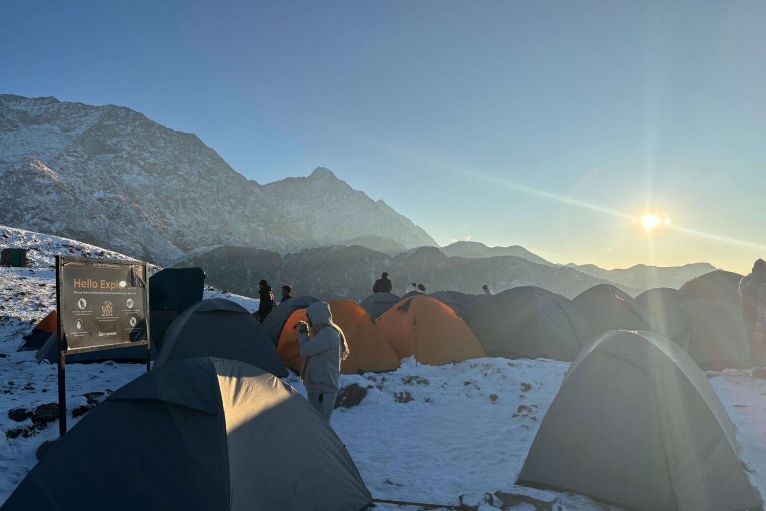 triund trek snow 2026